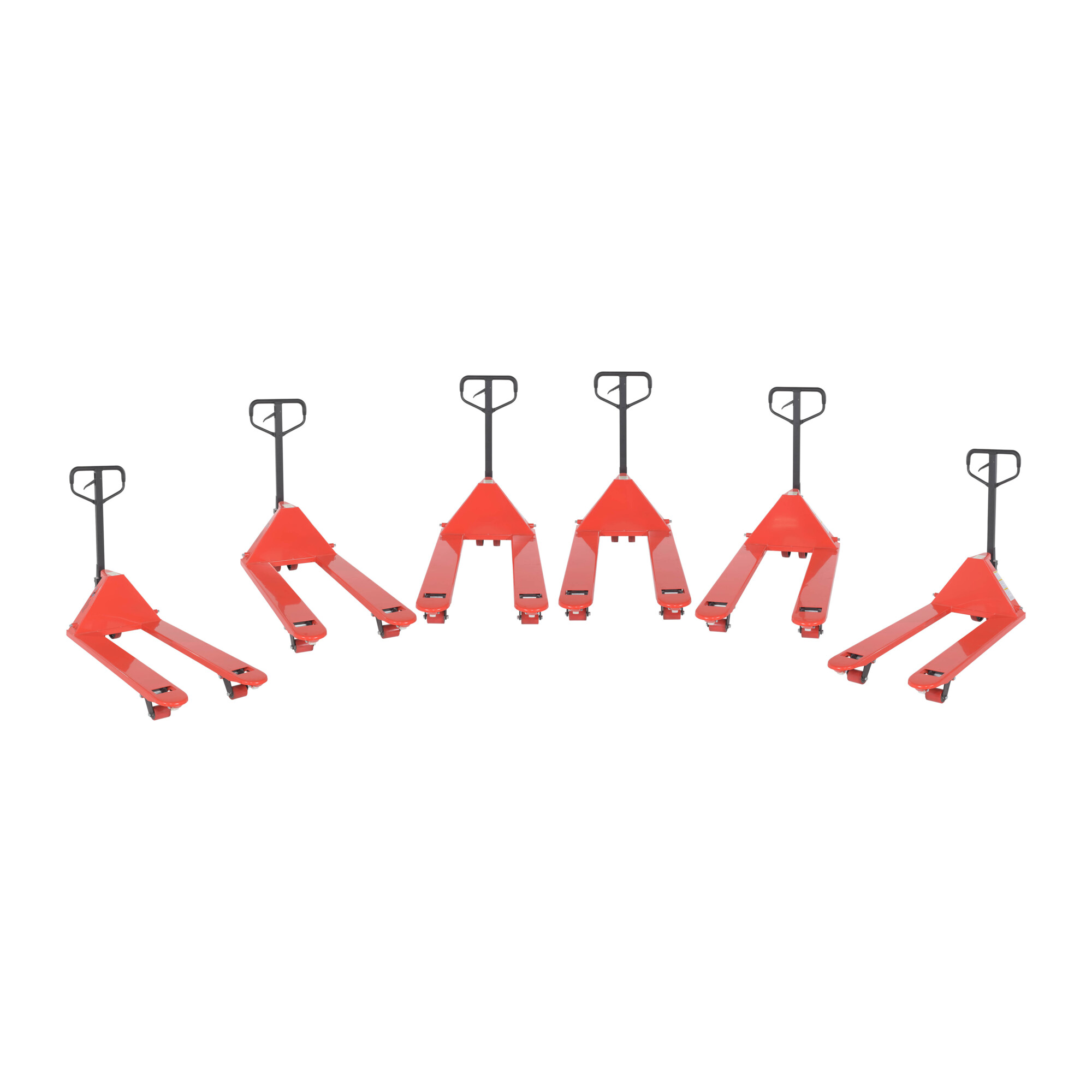 Vestil Pallet Trucks - 48in. Fork Length, 5500-Lb. Capacity, Ergonomic Design, 6-Pack, Model# PM5-2748-6PKG